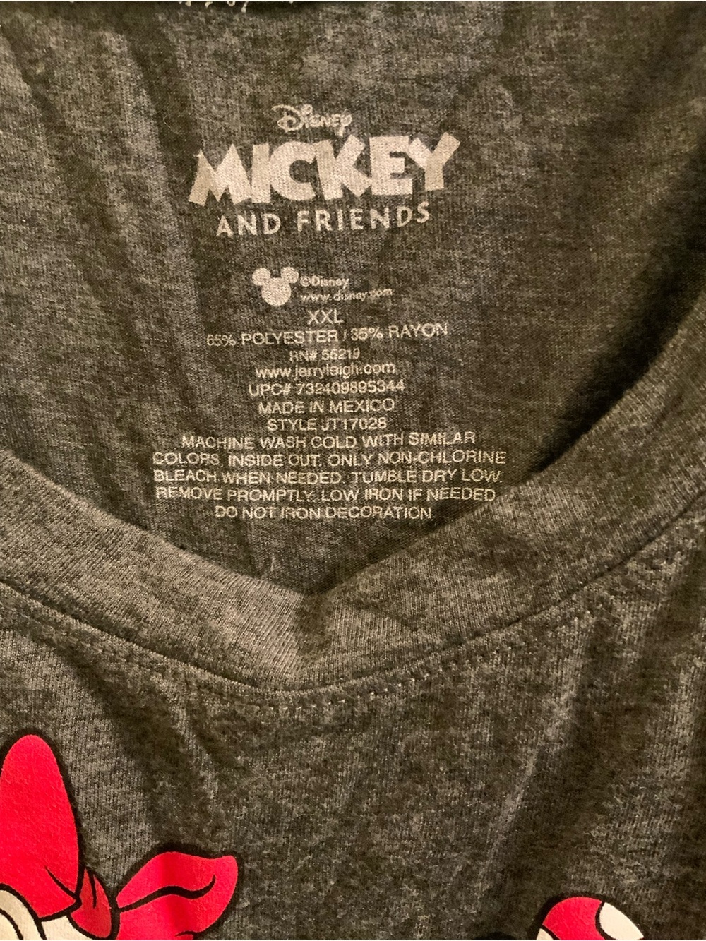 Disney Gray Short-Sleeve Tee with Classic Mickey & Friends Graphic - Picture 2 of 4